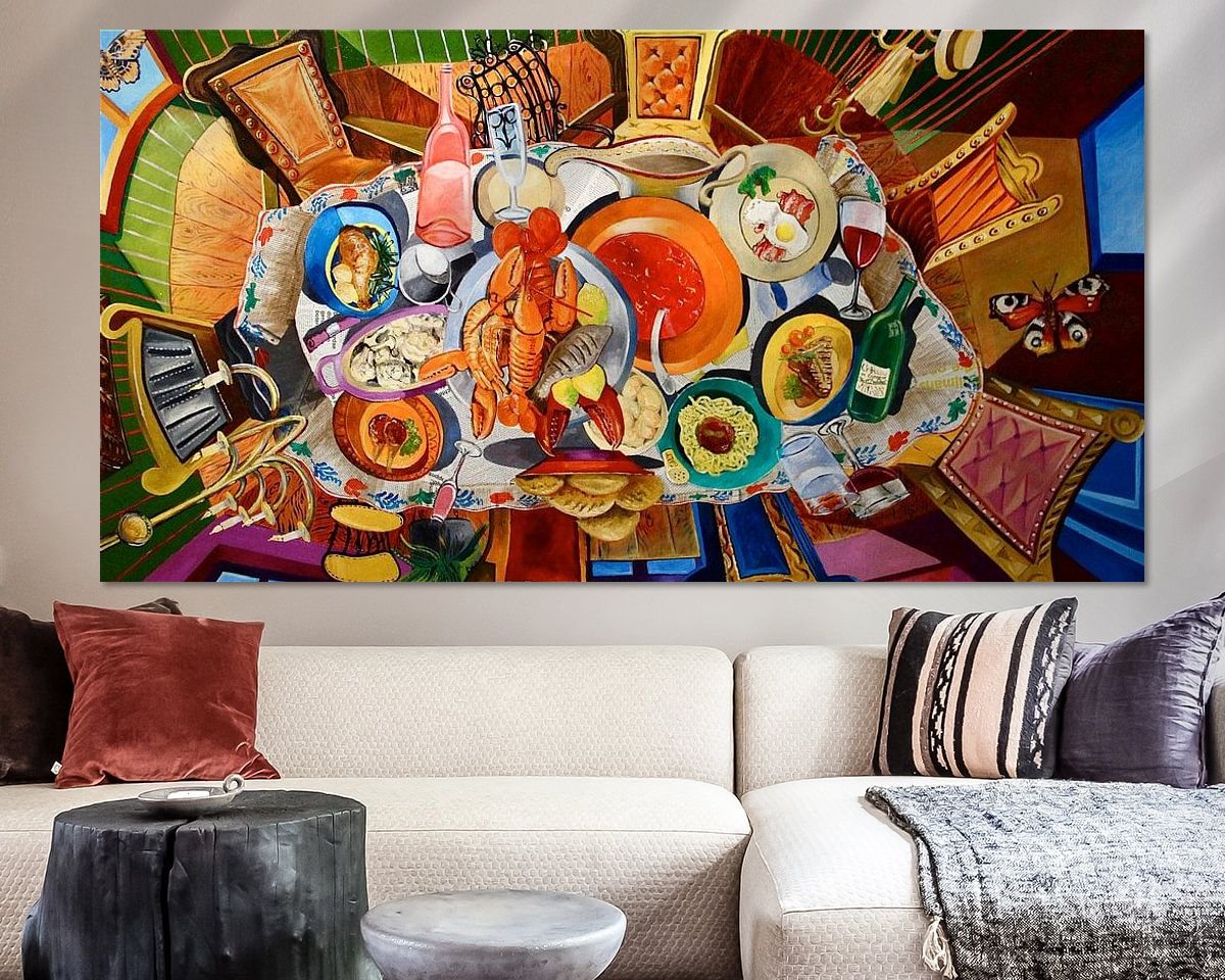 Example of the artwork in a room
