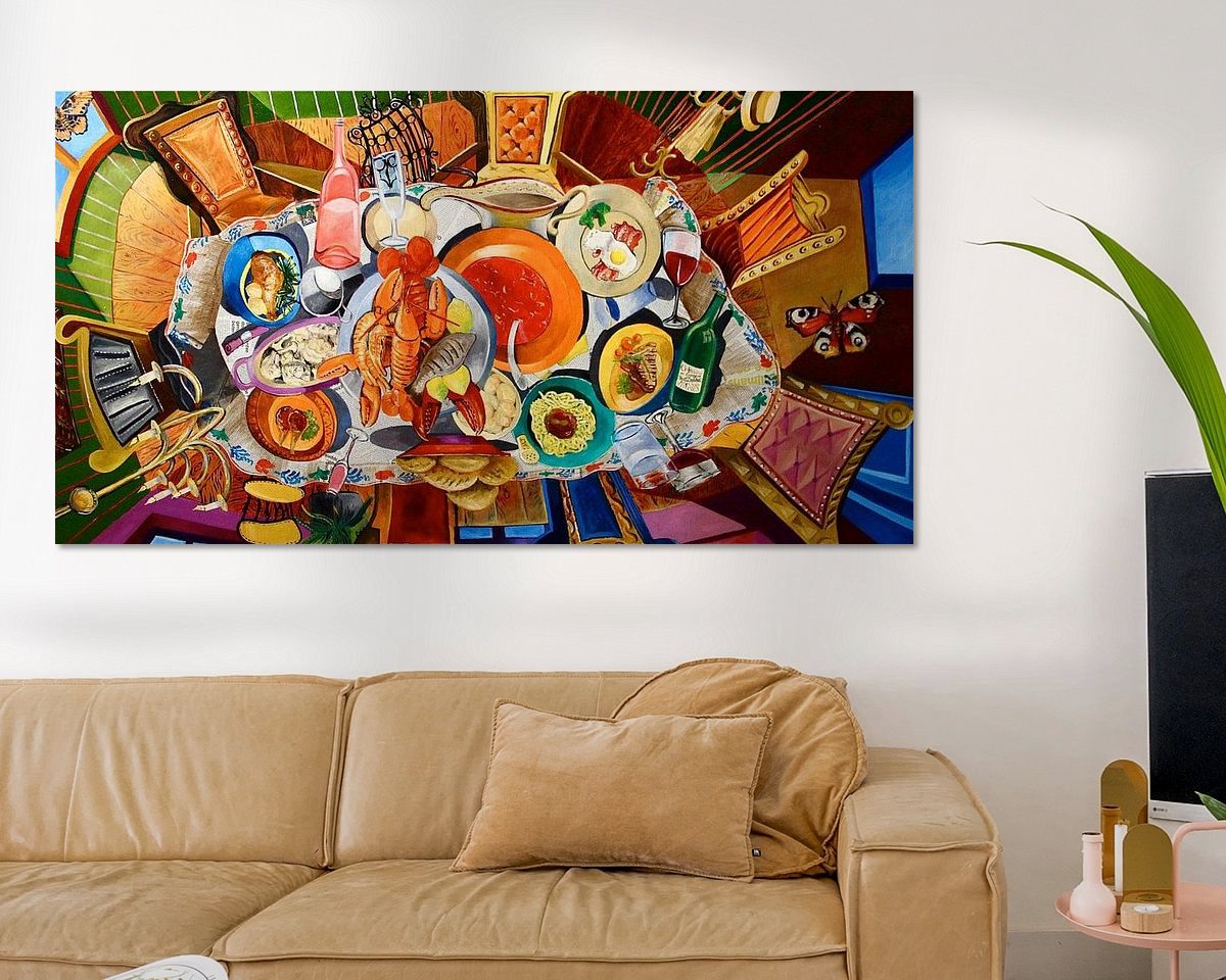 Example of the artwork in a room