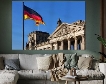 Berlijn Reichstag gebouw (Duitse Bondsdag) van Frank Herrmann