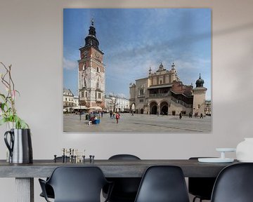 Rathausturm, Tuchhallen, Hauptmarkt , Krakau, Polen, Europa