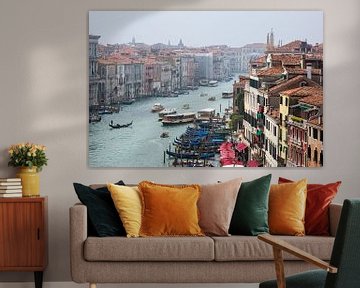 Vue du Grand Canal à Venise, Italie sur Rico Ködder