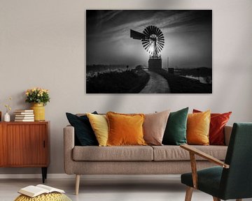 Amerikanische Windmühle von Johanna Blankenstein