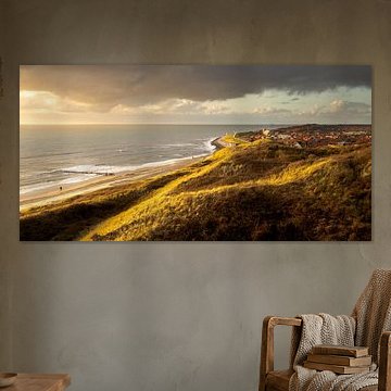 Wunderschönes Abendlicht am Strand bei Zoutelande, Zeeland