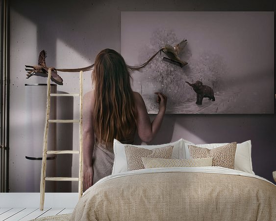 Example of the artwork in a room