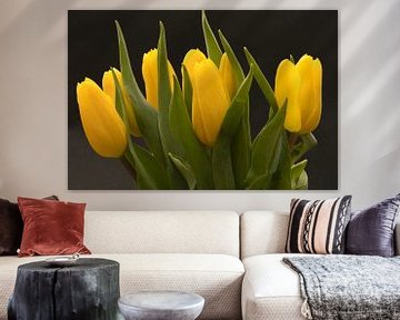 Un bouquet de tulipes jaunes, l'amour des fleurs sur Jolanda de Jong-Jansen
