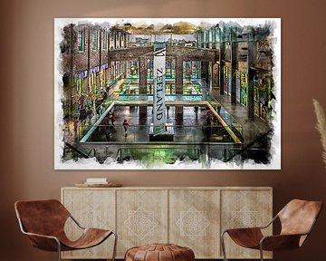 De Zeeland shopping centre in Bergen op Zoom (art) by Art by Jeronimo