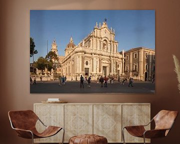 Kathedraal van Santa Agata, Catania, Piazza del Duomo, Catania, Sicilië, Italië, Europa van Torsten Krüger