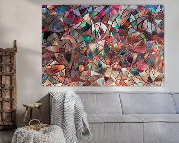 fröhlich-abstraktes Mosaik von Hanneke Luit