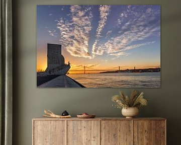 Zonsopgang in Lissabon van Achim Thomae