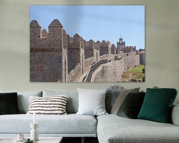 Stadtmauer, Avila, Castilla y Leon, Kastilien-Leon, Spanien, Europa