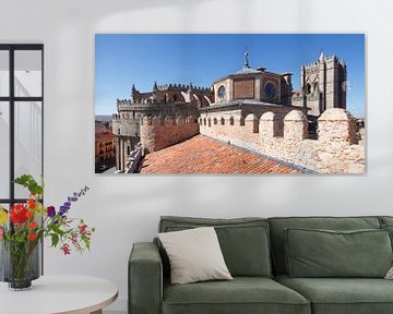Catedral del Salvador, Kathedraal met stadsmuren, Avila, Castilla y Leon, Castilla y Leon, Spanje, E van Torsten Krüger