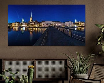 Lübeck Skyline op de Trave van Frank Herrmann