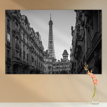 Eiffelturm schwarz-weiß