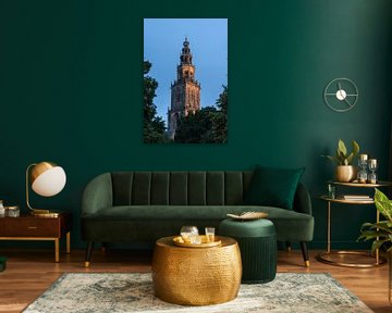 Een foto van de Martinitoren in Groningen van Vincent Alkema