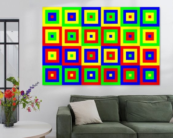 Example of the artwork in a room