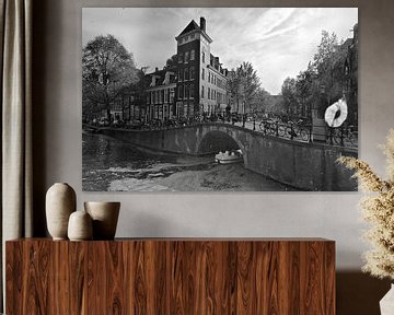 Amsterdam Prinsengracht lente van Marianna Pobedimova