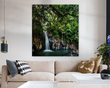 Jungle waterfall Flores by Corrine Ponsen