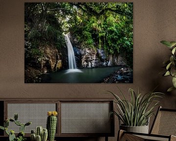 Waterval in de jungle van Flores, waterfall van Corrine Ponsen