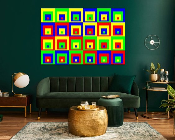 Example of the artwork in a room
