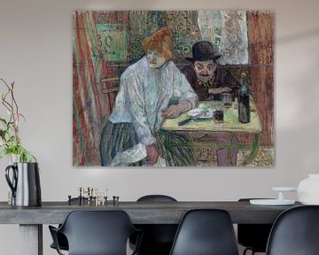 Bij het café La Mie, Henri de Toulouse-Lautrec - 1891