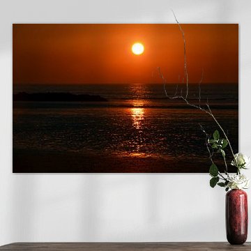 Sonnenuntergang in Westende