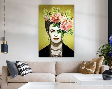 Frida – The Pink Rose Edition van Marja van den Hurk