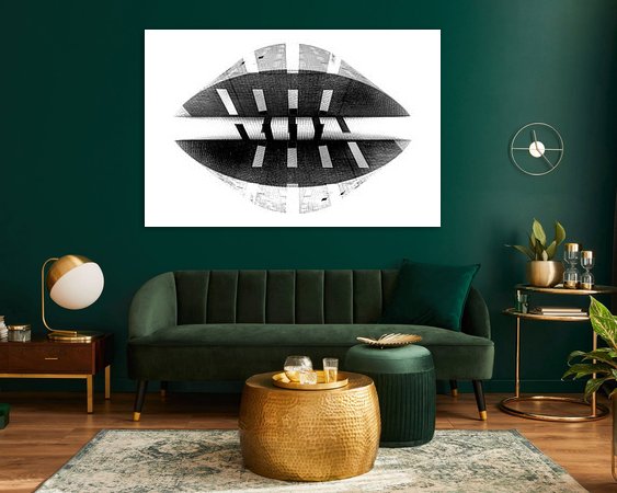 Example of the artwork in a room