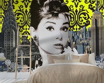 Audrey yellow, 2015, (mixed media) by Anne Storno