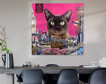 Urban cat, 2015, (mixed media) van Anne Storno