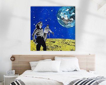 Hiking space, 2016, (screen print) van Anne Storno