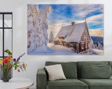 Hut in winterland van Daniela Beyer