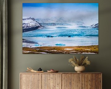 Fjallsarlon-lagune en gletsjer Vatnajökull van Melanie Viola