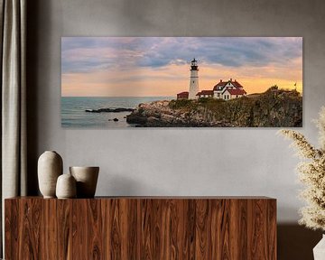 Portland Head Light, Maine van Henk Meijer Photography