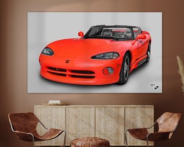 Dodge Viper RT/10 in red-cyan von aRi F. Huber