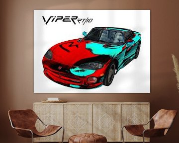 Dodge Viper RT/10 in red-cyan von aRi F. Huber