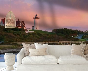 Sunset Nobska Light, Cape Cod by Henk Meijer Photography