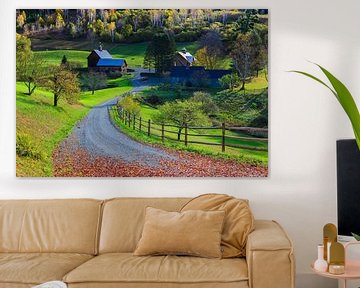 L'automne à la ferme de Sleepy Hollow, Woodstock, Vermont sur Henk Meijer Photography