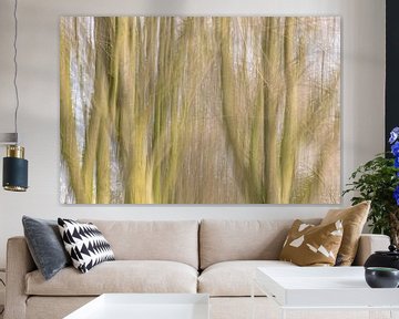 abstracte boomstammen van Tania Perneel