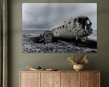 DC3 Plane wreck near Sólheimasandur, Iceland by Hans Peter Debets