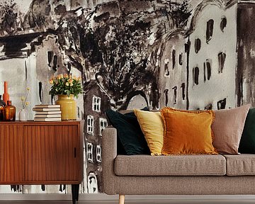 Burghausen - Mautnergasse met kasteel