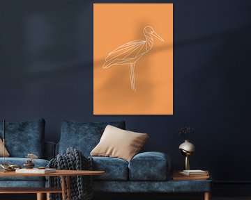 Stork - Graphic animals by Dieuwertje Ontwerpt