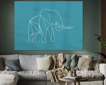 Elephant - Graphic animals by Dieuwertje Ontwerpt