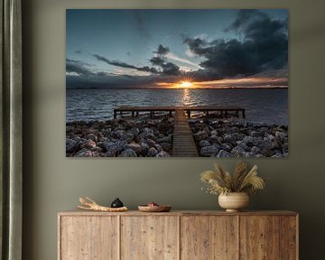 Sunset Schildmeer van P Kuipers