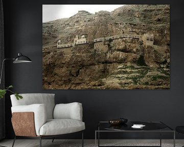 Mount of Temptation of Jesus Christ in near Jericho. by Michael Semenov