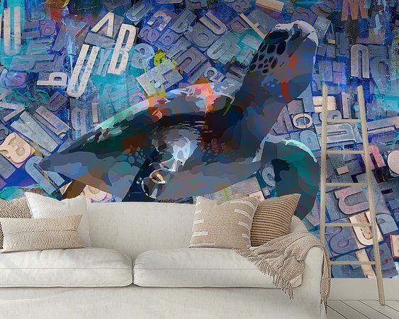 Example of the artwork in a room
