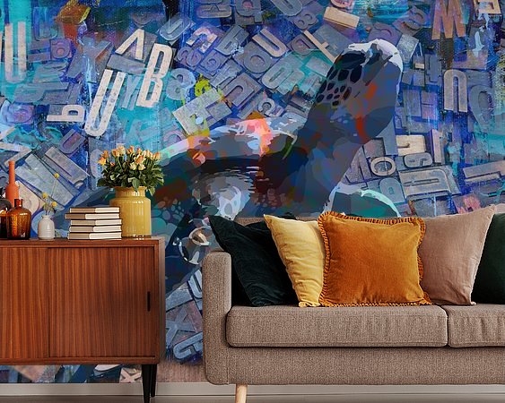 Example of the artwork in a room