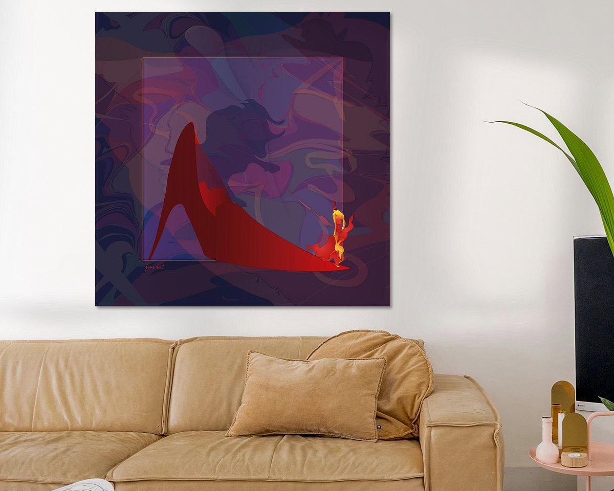 Example of the artwork in a room