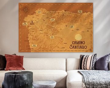 Camino de Santiago Karte | Jakobsweg Landkarte von ViaMapia