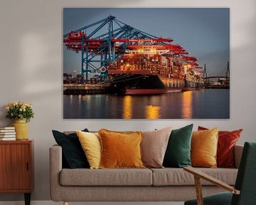 Container port Hamburg by Steffen Peters