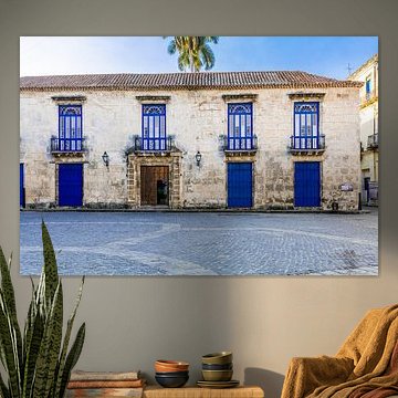 Un bâtiment coloré à La Havane, Cuba